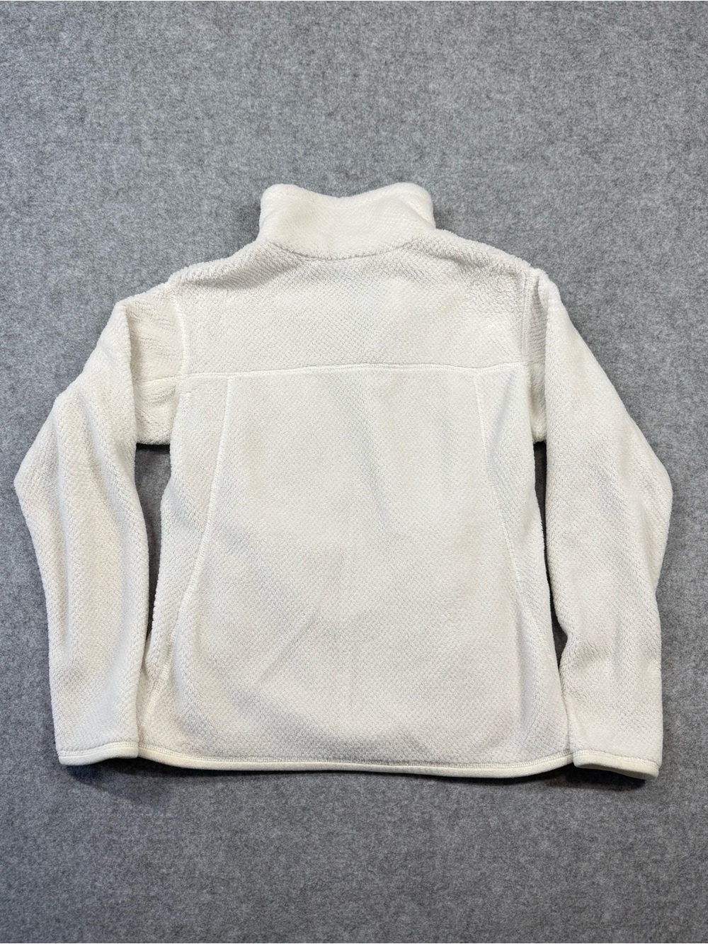 Patagonia Synchilla Women’s Cream Snap-Front Fleece Pullover Medium Hiking Med - Picture 7 of 10